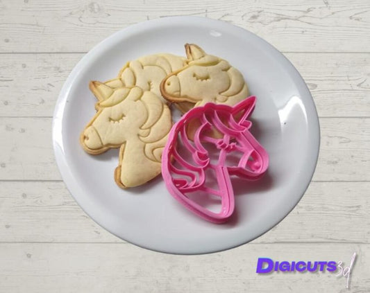Plastic Cookie Cutter of Unicorns